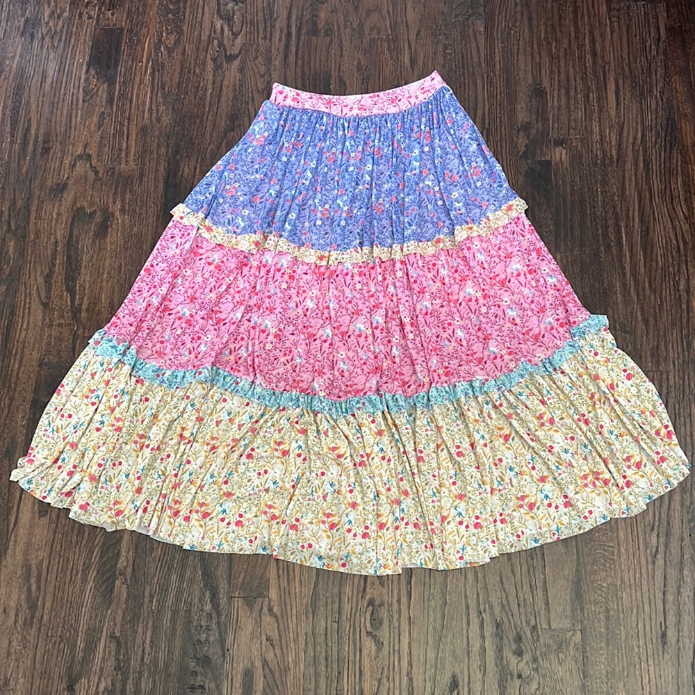 Black milk Pegasus Prairie Tier Frill Midaxi Skirt - Picture 3 of 4